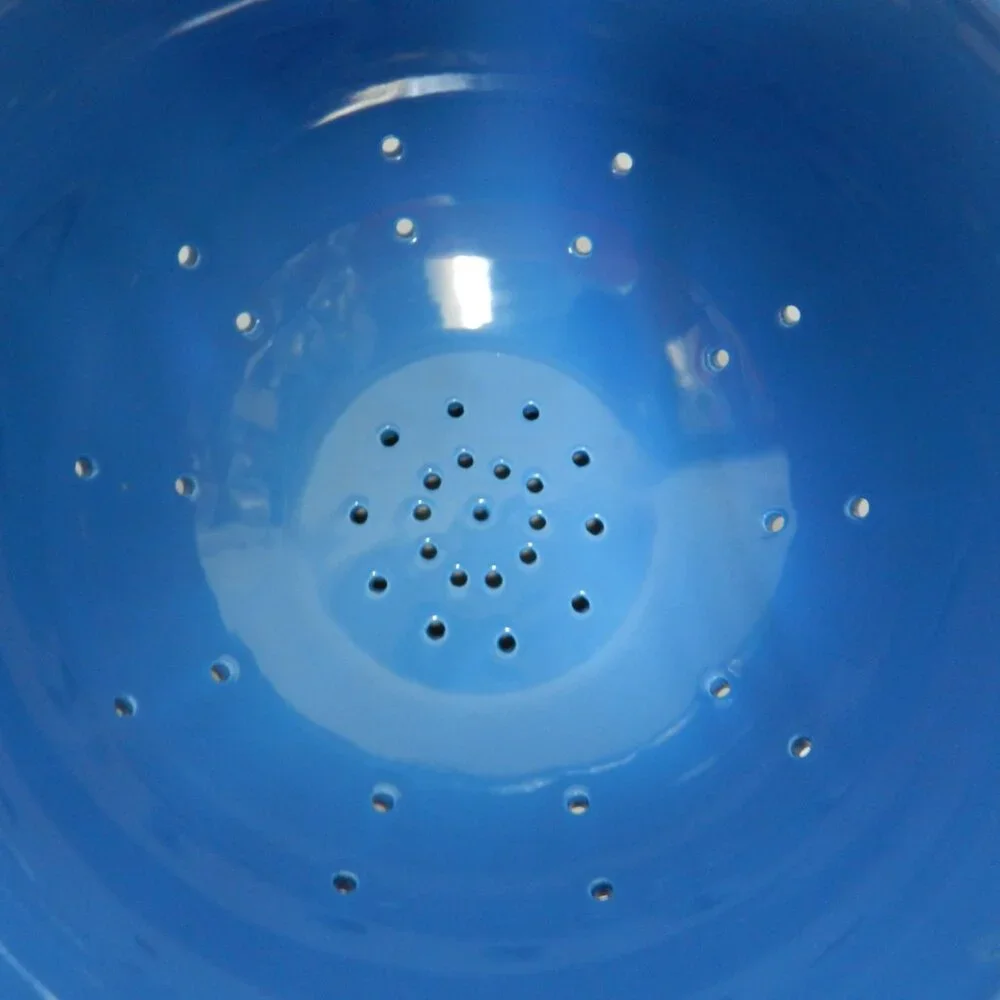 TAG colander strainer bowl ceramic insert blue Dishwasher Safe 4.5